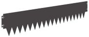 Bordure de pelouse 20 pièces 103 x 20 cm Acier Noir
