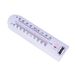 Amig Thermometer binnen/buiten - kunststof - wit - 30 x 6,5 cm - Celsius/Fahrenheit