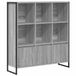 vidaXL Boekenkast - 99,5 x 30 x 108 cm - Bewerkt hout - Grijs Sonoma