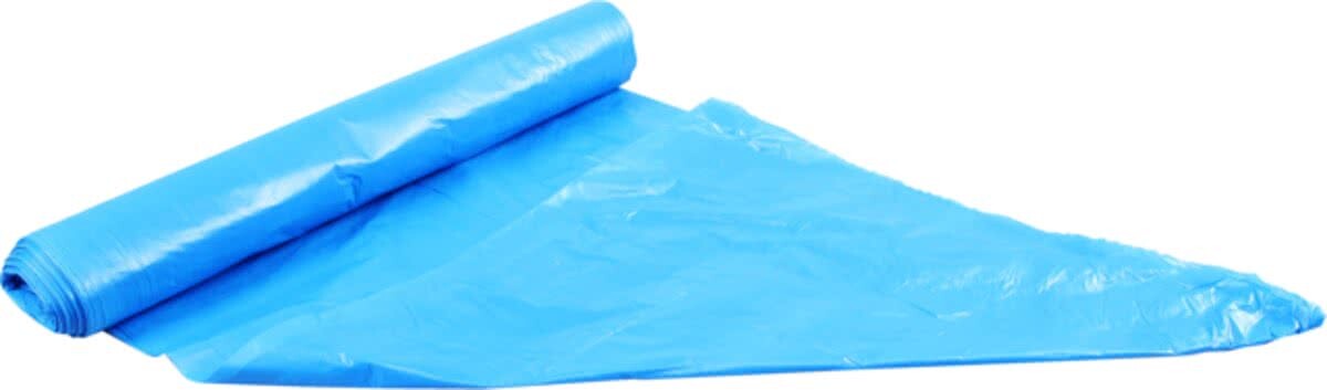 Neutraal Afvalzak, HDPE, 120l, 70x110cm, blauw