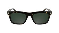 Calvin Klein Zonnebril voor heren CK25506S Dark Havana met effen groene lens