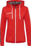 Hummel Dames Hoodie Hmlauthentic Poly Zip Hoodie Woman True Red-XS