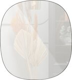 WOOOD Philou Mirror - Glass/Metal - Black - 60x55x0.5 - Industrial Style - Wall Mirror