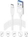 Olesit USB-C / Type C 1 mètre Charge Rapide 3,6A – Câble de charge rapide - Charge sécurisée - Synchronisation et transfert de données - Blanc