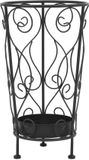 vidaXL Parapluhouder vintage stijl 26x46 cm metaal zwart
