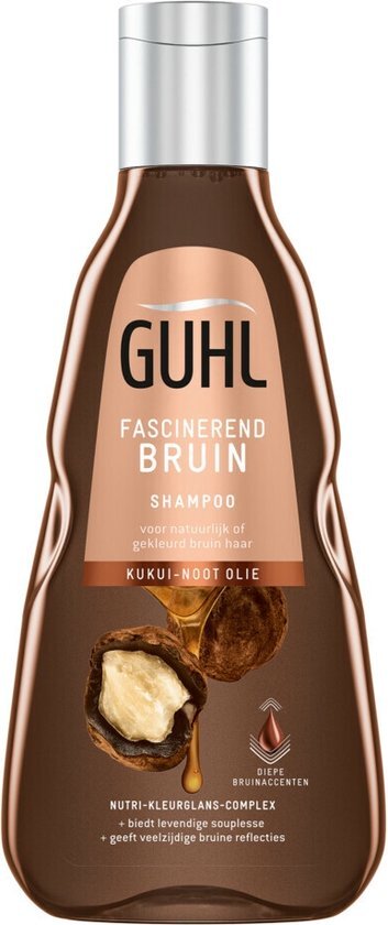 Guhl Shampoo Fascinerend Bruin - 4 x 250 ml - Voordeelverpakking