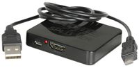 AV Link 128.825UK HDP12M 4K Mini HDMI Splitter 2x HDMI Output Zwart