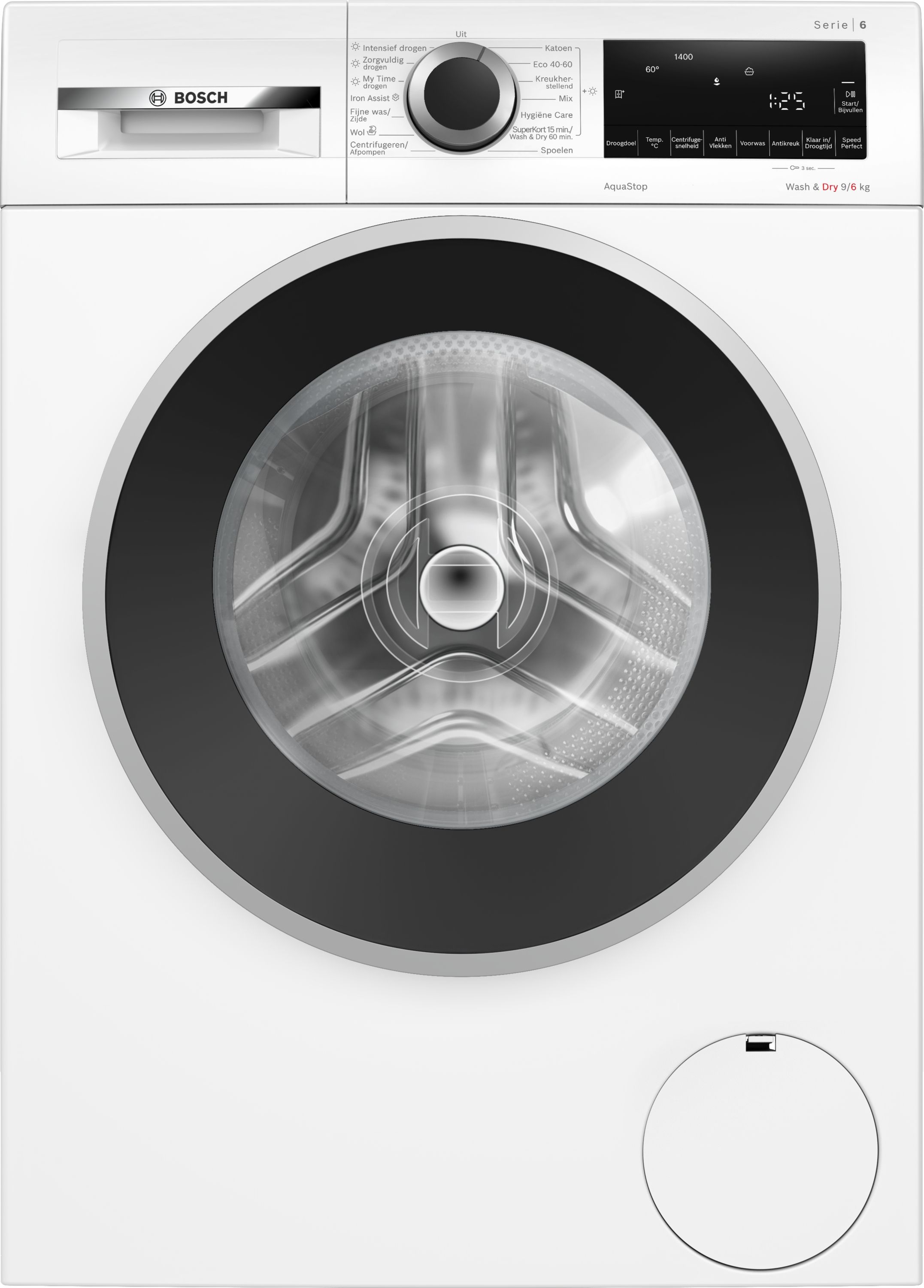 Bosch WNG24406NL Serie 6 - Was-droogcombinatie - 9/6 kg - 1400 rpm, energielabel A