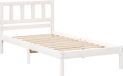 vidaXL - Bedframe - met - hoofdeinde - Wit - 90 - x - 200 - cm - Massief - grenenhout