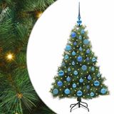 vidaXL Sapin de Noël artificiel avec 150 LED, Vert, 120 cm