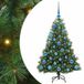 vidaXL Sapin de Noël artificiel avec 150 LED, Vert, 120 cm