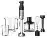Mixeur plongeant accessoire hachoir fouet - 1200 W - Vitesse variable - Triblade acier inoxydable - Noir