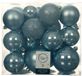 Decoris Kerstballen - 26x st - lichtblauw - 6-8-10 cm - kunststof