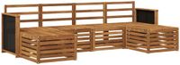vidaXL Acacia Hout Buiten Bankenset Naturel 4 Zitplekken