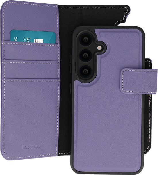 imoshion Hoesje - Geschikt voor Samsung Galaxy S25 - Uitneembare 2-in-1 Luxe Bookcase - Paars