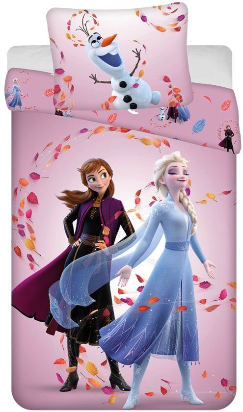 4KidsOnly Disney Frozen Dekbedovertrek Magisch- 140 x 200 cm - Katoen - 70x90cm