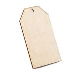 Mopec W633 houten kaart met gat, 4,5 x 8 cm, 4 stuks, meerkleurig