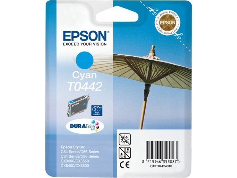 Epson T0422 Origineel Cyaan Inktcartridge