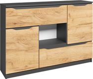 Vicco Ruben Dressoir – 120 x 84 cm Krachtige eik goud