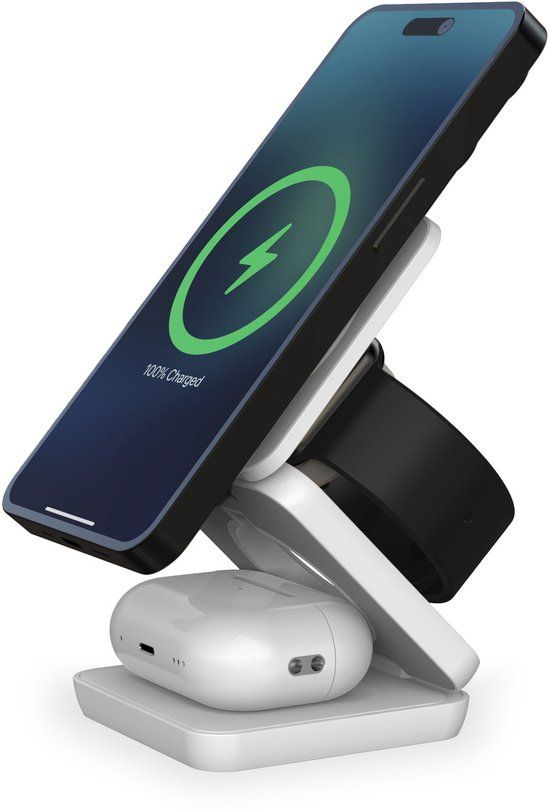 Ksix BXCQIMAG01 Universeel Wit USB Draadloos opladen Snel opladen Binnen
