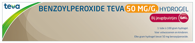 Teva Benzoylperoxide hydrogel 5% 100 gram