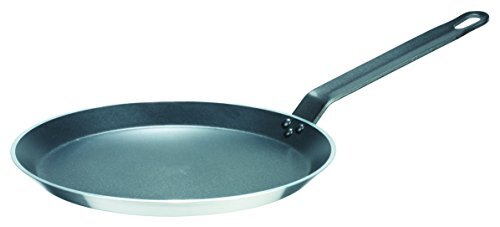 GSW 860925 Gastro traditioneel Lyoner aluminium pannenkoekenpan 26 cm, aluminium, zilver/zwart, 26 cm