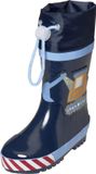 Playshoes Regenlaarzen voor jongens - Bouwwerkplaats - Blauw - maat 28-29EU