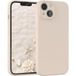 EAZY CASE Handyhülle für Apple iPhone 14 Hülle Silikon 6,1 Zoll, Bumper Case Matt Slimcover Silikonschutzhülle elastisch Taupe / Beige