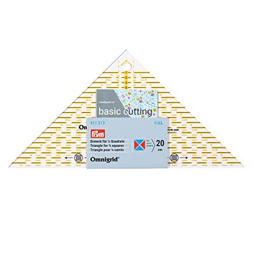 Prym R920 Flottes driehoek 44200 vierkante cm Omnigrid liniaal, kunststof, transparant