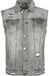 Forplay Destroyed Washed Denim Vest Heren Bodywarmer - grijs - XXL