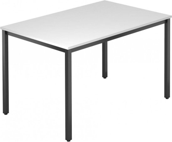 hjh OFFICE PRO Vergadertafel | Wit | 120 x 80 cm | Doran Dq12 D