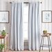 MARTHA STEWART Lido Linnen Verduisterend Schuim Gevoerde Staaf Zak/Terug Tab Raam Gordijn Panel Paar, 95 inch, Wit