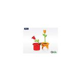Qlux Toiletborstel, bloemen, meerkleurig, eenheidsmaat