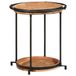 VidaXL Bijzettafel Ø55x60 cm massief acaciahout