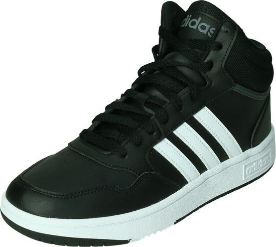 adidas Sportswear Hoops Mid Sneakers - Kinderen - Zwart - Maat 38 2/3