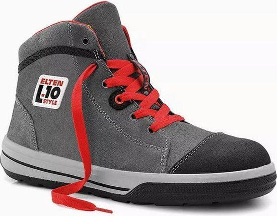 Elten Werkschoenen - VINTAGE Pirate Mid ESD S3 - Unisex - Grijs - Maat 43