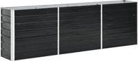 vidaXL Plantenbak verhoogd 240x40x77 cm gegalvaniseerd staal antraciet