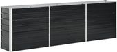 vidaXL Plantenbak verhoogd 240x40x77 cm gegalvaniseerd staal antraciet