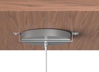 kalb | Chargeur QI 12VDC encastrable et sous plan gris Distance de charge 3 - 18 mm Smart Wireless avec bloc d'alimentation 30Watt 12Volt