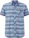 Jan Vanderstorm heren Overhemd Met Korte Mouwen - 55/56 - blauw - Plus Size