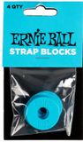Ernie Ball 5619 Strap Blocks Blauw 4-Pack