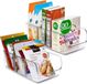 Unyqoos® Organisateur de réfrigérateur en 2 parties – Boîte de rangement avec 3 compartiments, 28 x 14 x 9 cm, en plastique incassable sans BPA, pour thé, snacks et provisions