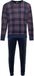 Pastunette Northern Checks Pyjama Velours Fleece Bleu à carreaux Taille L