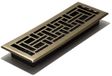 Decor Grates Oosters vloerrooster, 10,2 x 35,6 cm, antiek messing afwerking