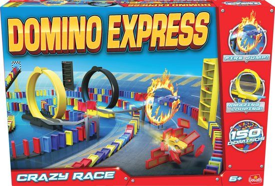 Domino Express Crazy Race - Dominopakket - 169 Onderdelen - Vanaf 6 Jaar