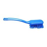 Maya Professional Tools 10203-2 Korte multifunctionele steelborstel, harde borstelharen, FBK/levensmiddelhygiëne, 270 mm x 47 mm, blauw
