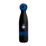 Seven Inter Voetbal Thermosfles van roestvrij staal, 500 ml, BPA-vrij, houdt temperatuur tot 12 uur warm, 24 uur koud, voor kinderen, jongens, officieel product, cadeau-idee