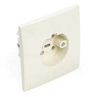 Q-Link Perilex stopcontact - Q link (Inbouw, 16A, Crème)