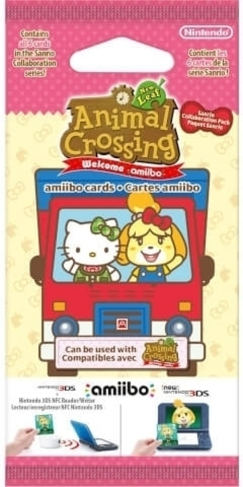 Nintendo Paquet de 6 cartes amiibo - Animal Crossing : New Leaf - Welcome amiibo - Série Sanrio