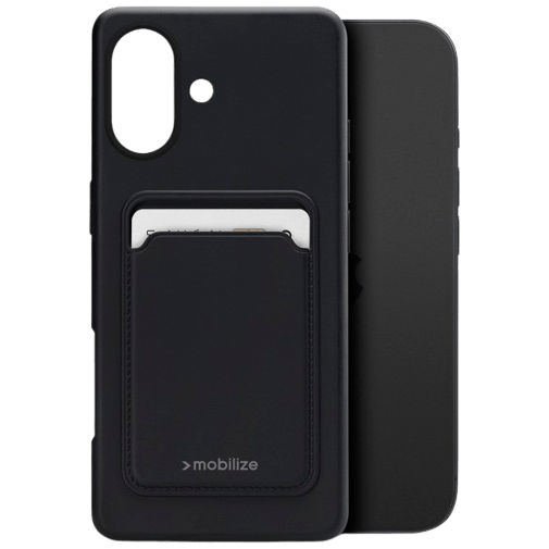 Mobilize Cardcase TPU Back Cover Zwart Apple iPhone 17